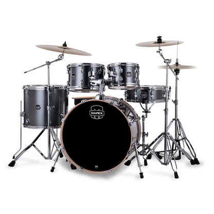 Mapex Venus 5-Pcs Acoustic Drum Kit, Steel Blue Metalic