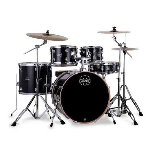 Mapex Venus 5-Pcs Acoustic Drum Kit, Black Galaxy Sparkle