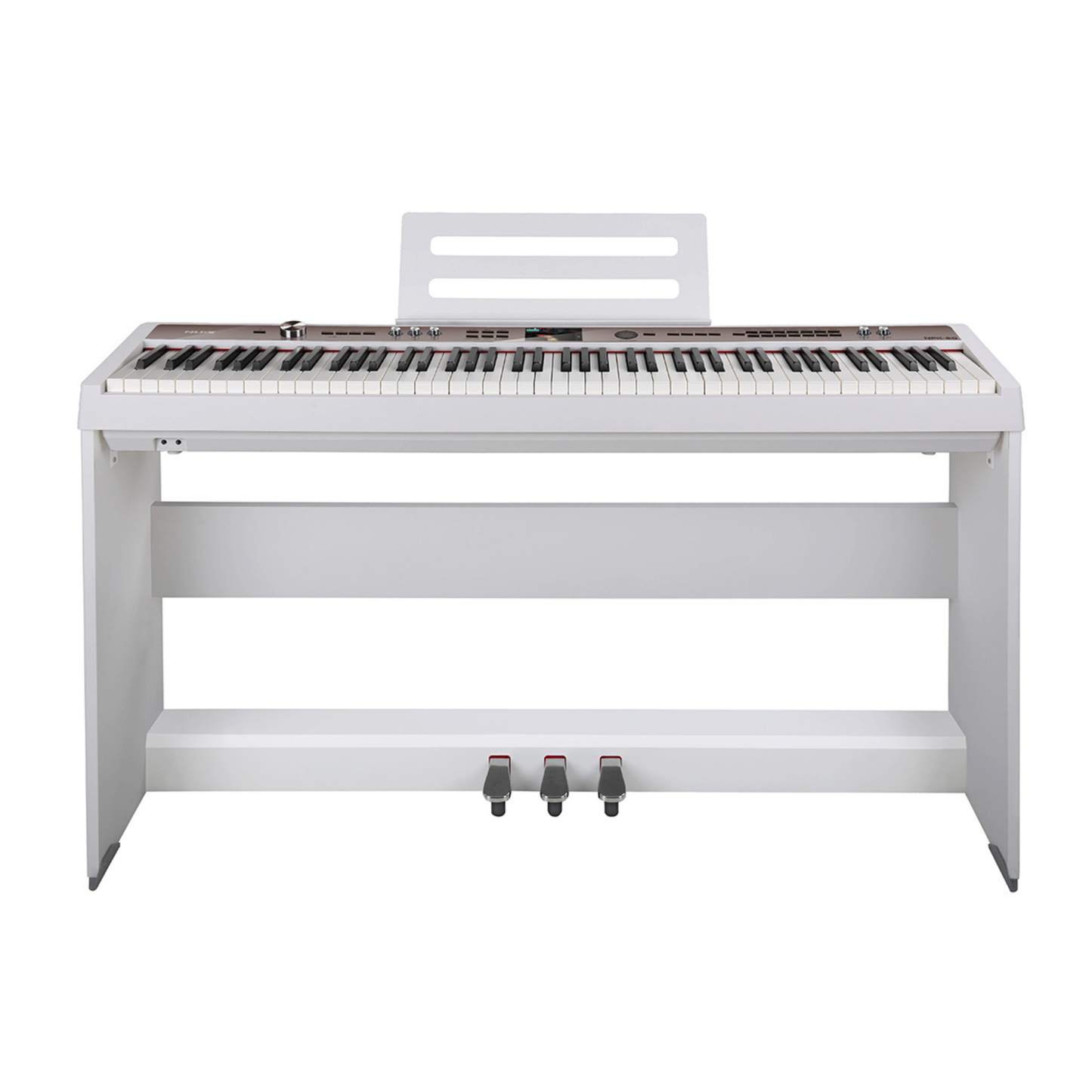 NUX NPK-20 88-Key Portable Digital Piano Full Set, White