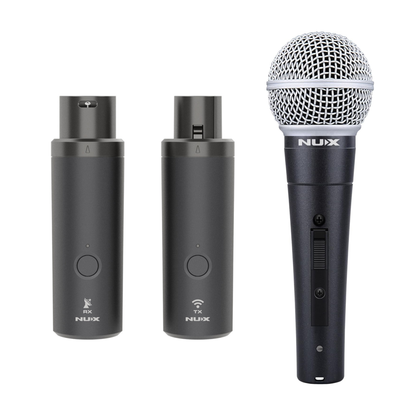 Nux B-3RC 2.4GHz Wireless Microphone System with Dynamic Mic