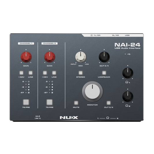 NUX NAI-24 2 Input 4 Output USB Audio Interface
