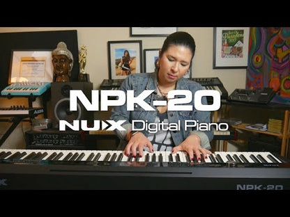 NUX NPK-20 88-Key Portable Digital Piano Full Set, White