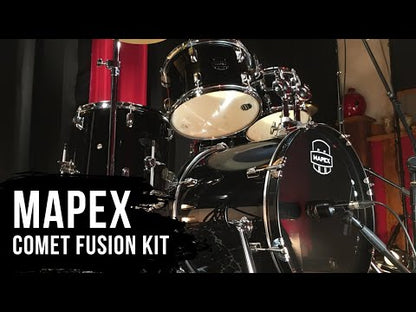 Mapex Comet Series 5-Pcs Acoustic Drum Kit, Dark Black
