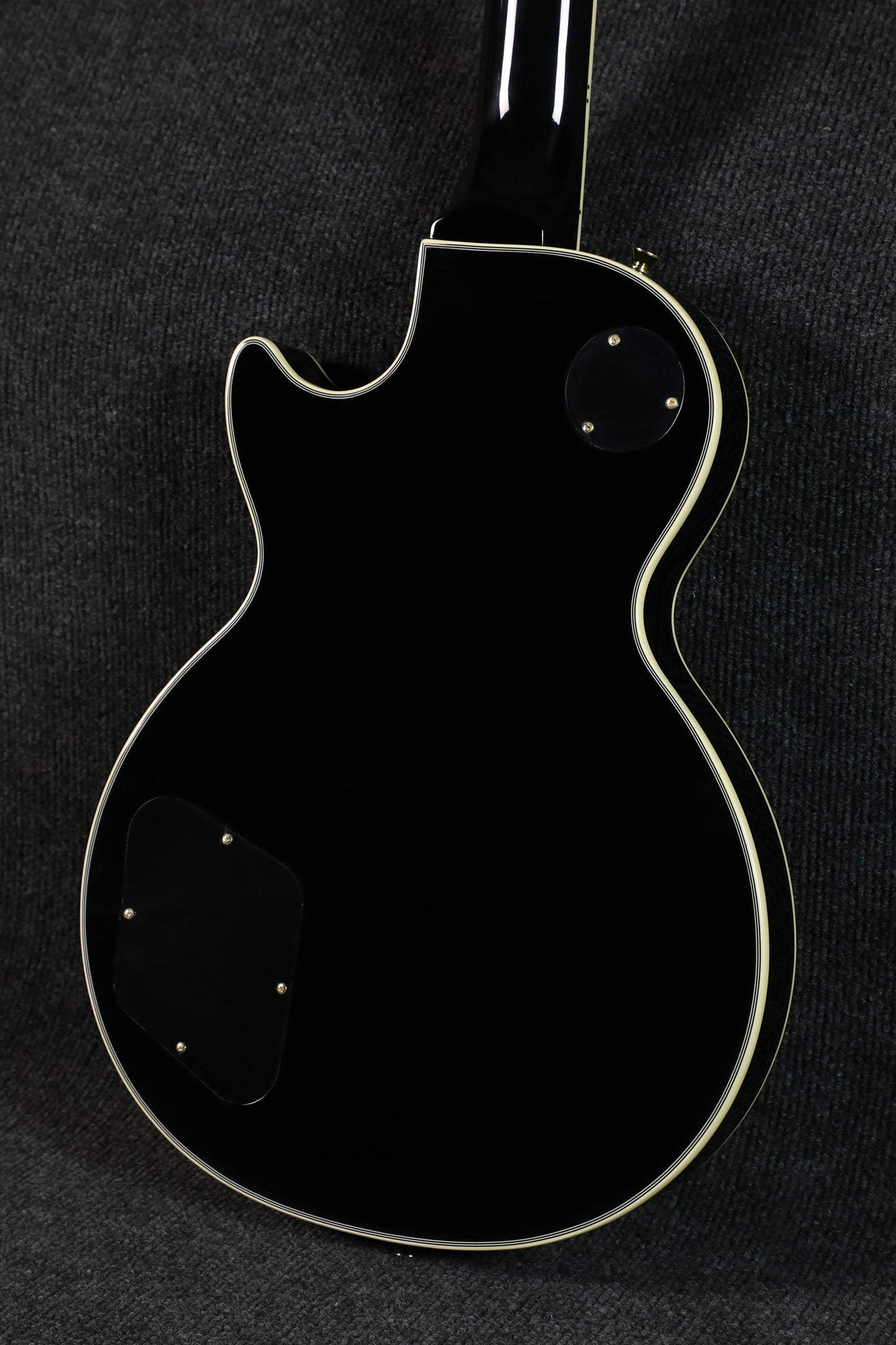 Sqoe SELP300 Les Paul Custom Electric Guitar w/ Hard Case, Black