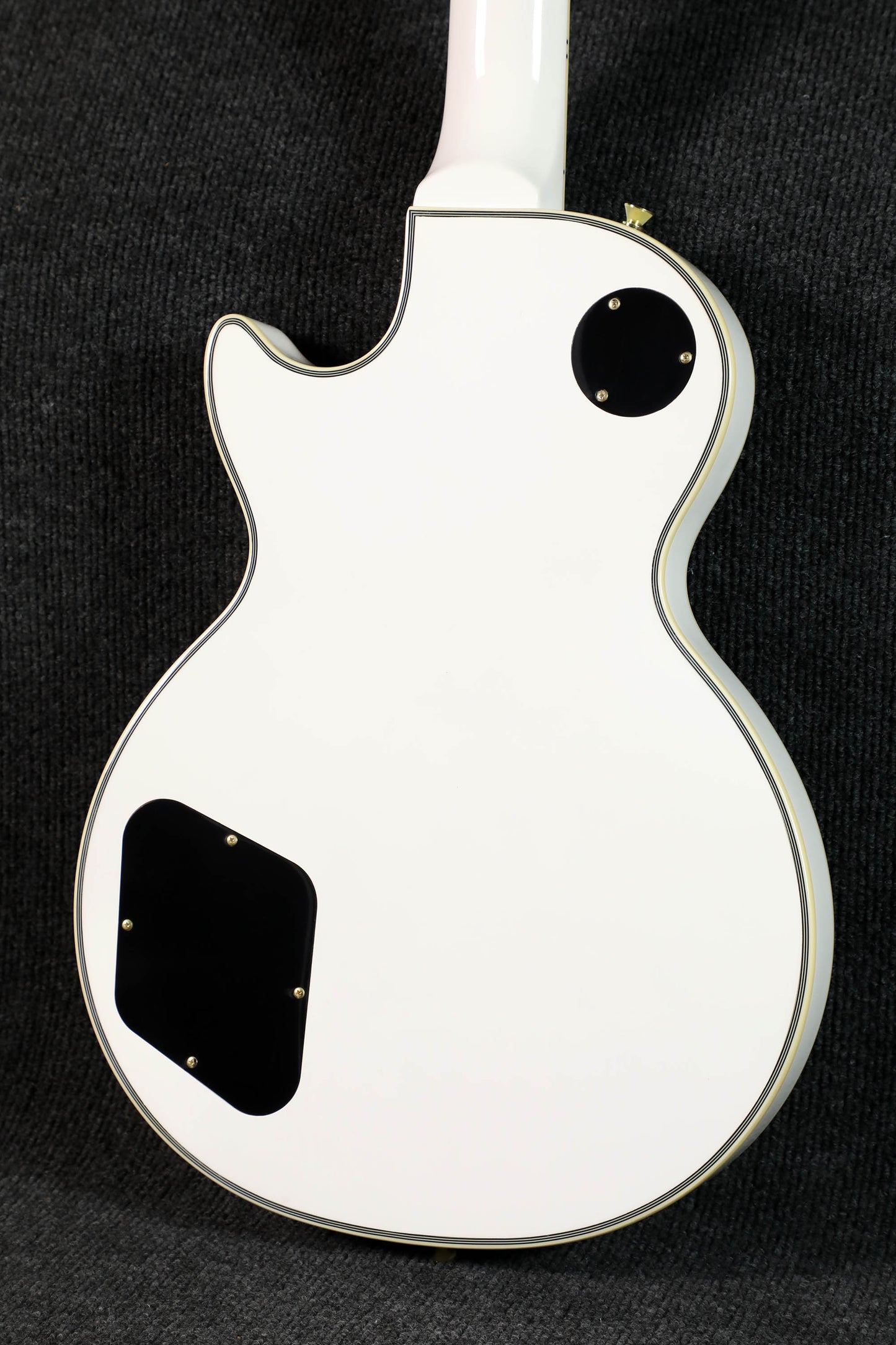 Sqoe SELP300 Les Paul Custom Electric Guitar w/ Hard Case, White