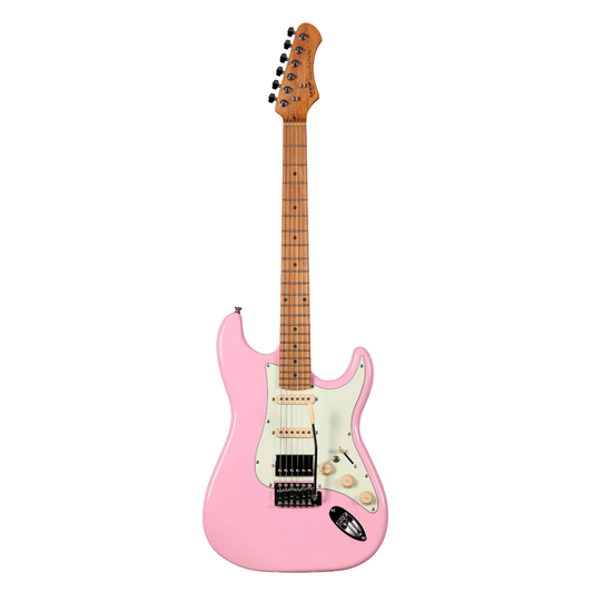 Sqoe SEST600 Stratocaster HSS Electric Guitar, Pink