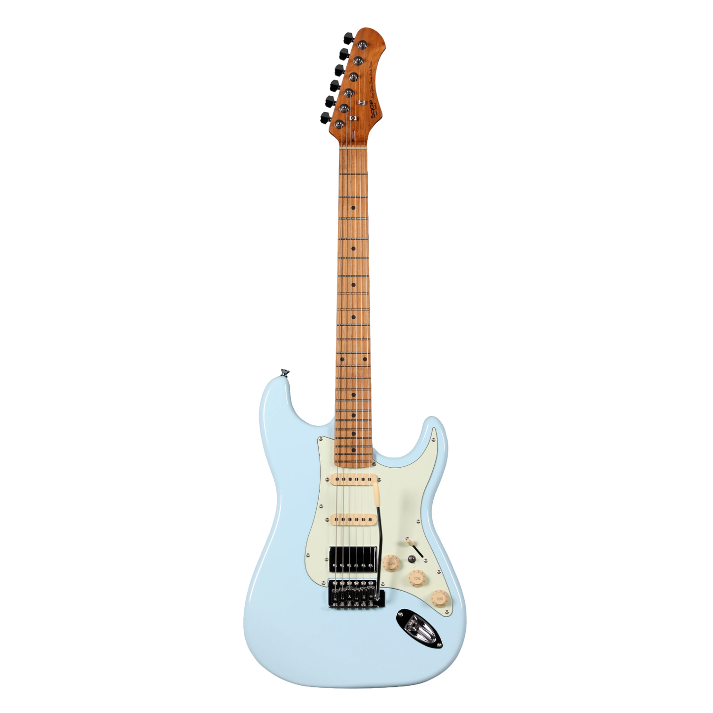 Sqoe SEST600 Stratocaster HSS Electric Guitar, Sky Blue