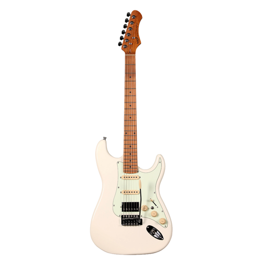 Sqoe SEST600 Stratocaster HSS Electric Guitar, Olympic White