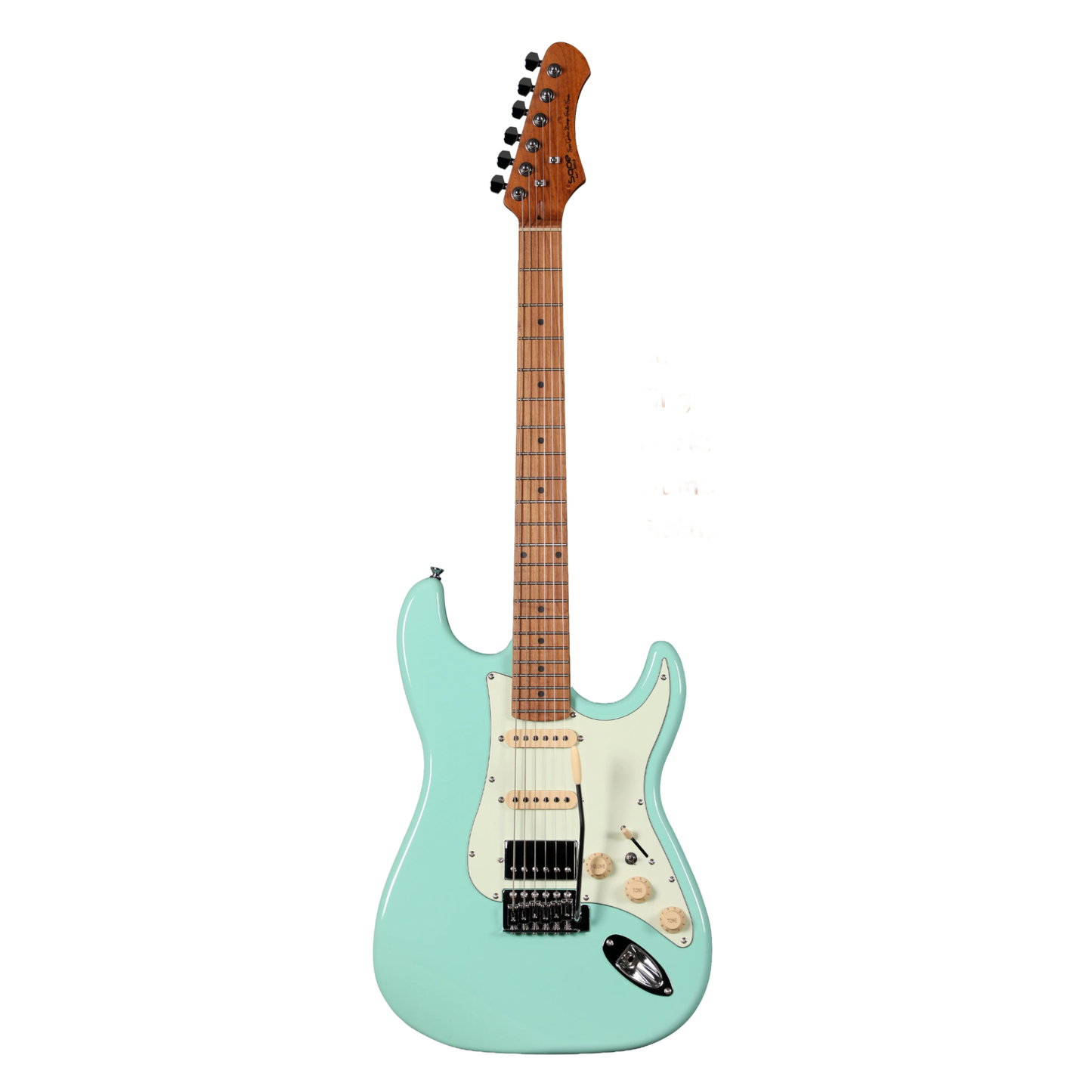 Sqoe SEST600 Stratocaster HSS Electric Guitar, Mint Green