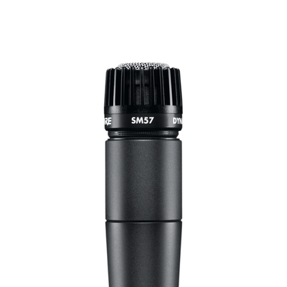Shure SM57-LC Dynamic Instrument Microphone with Mic Clamp and Pouch