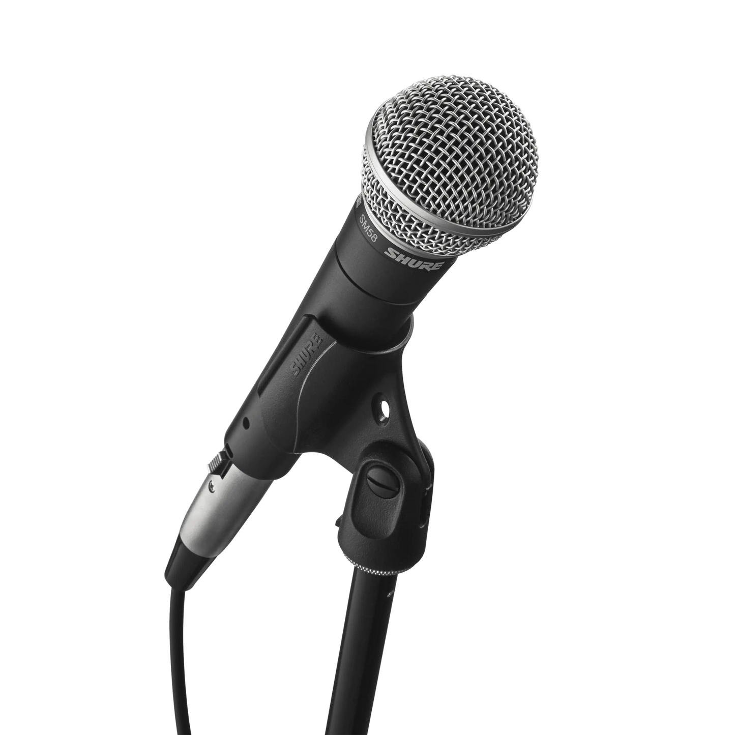 Shure SM58-LC Dynamic Vocal Microphone with Mic Clamp and Pouch