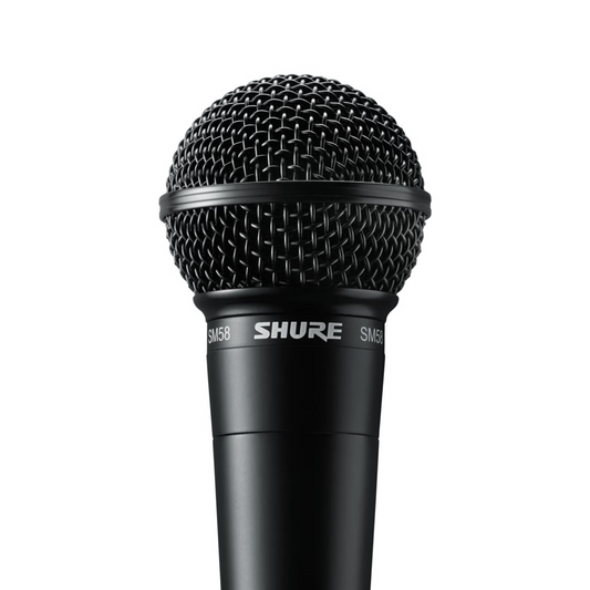 Shure SM58-LC Black Edition Dynamic Vocal Microphone with Mic Clamp and Pouch
