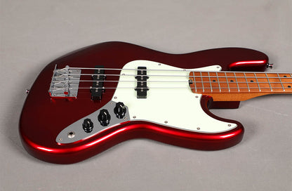 Sqoe SJB600 Jazz Bass Guitar, Metal Red