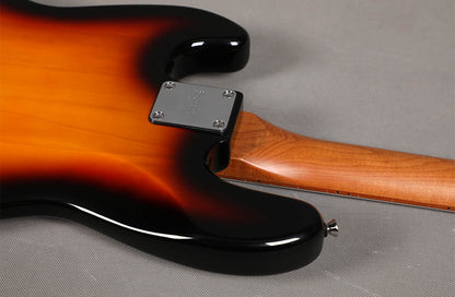 Sqoe SJB600 Jazz Bass Guitar, Sunburst