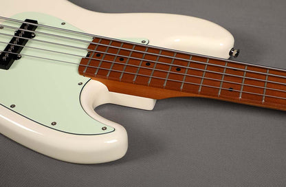 Sqoe SJB650 5-String Jazz Bass Guitar, Olympic White