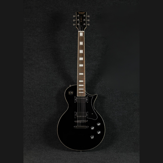 Sqoe SELP110 Les Paul Electric Guitar, Black Warrior