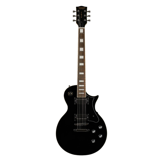 Sqoe SELP110 Les Paul Electric Guitar, Black Warrior