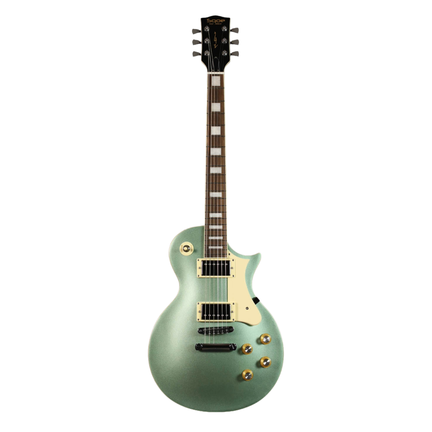 Sqoe SELP110 Les Paul Electric Guitar, Surf Green