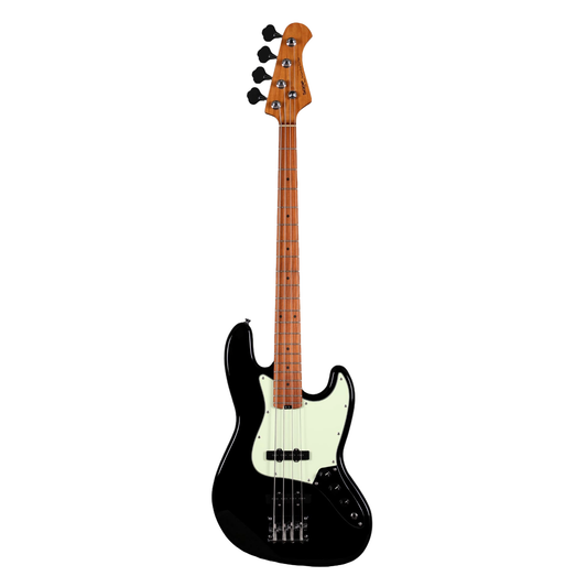 Sqoe SJB600 Jazz Bass Guitar, Black