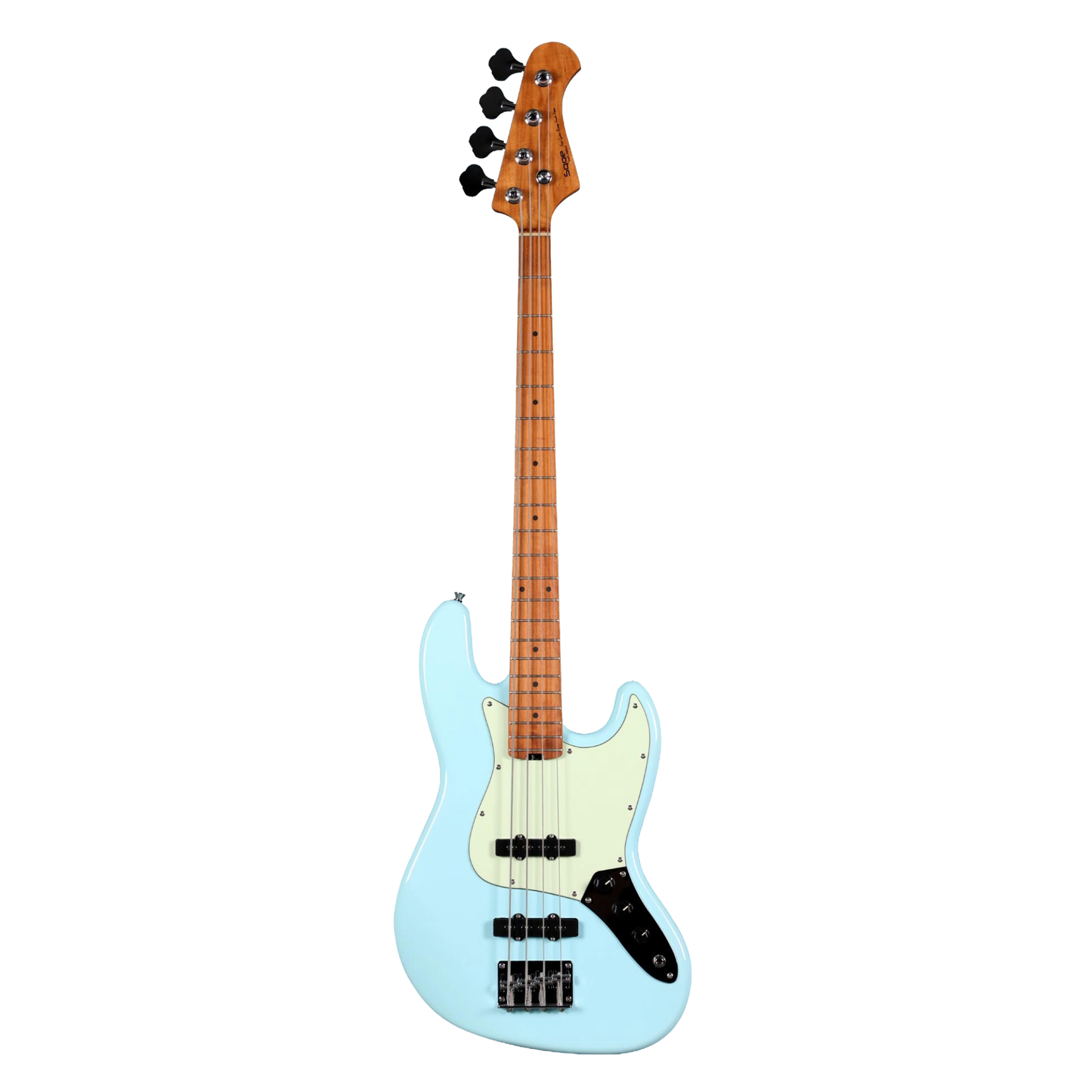 Sqoe SJB600  Jazz Bass Guitar, Sky Blue