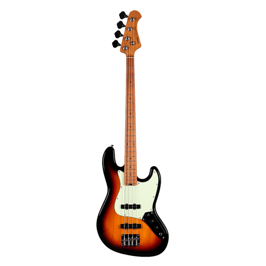 Sqoe SJB600 Jazz Bass Guitar, Sunburst
