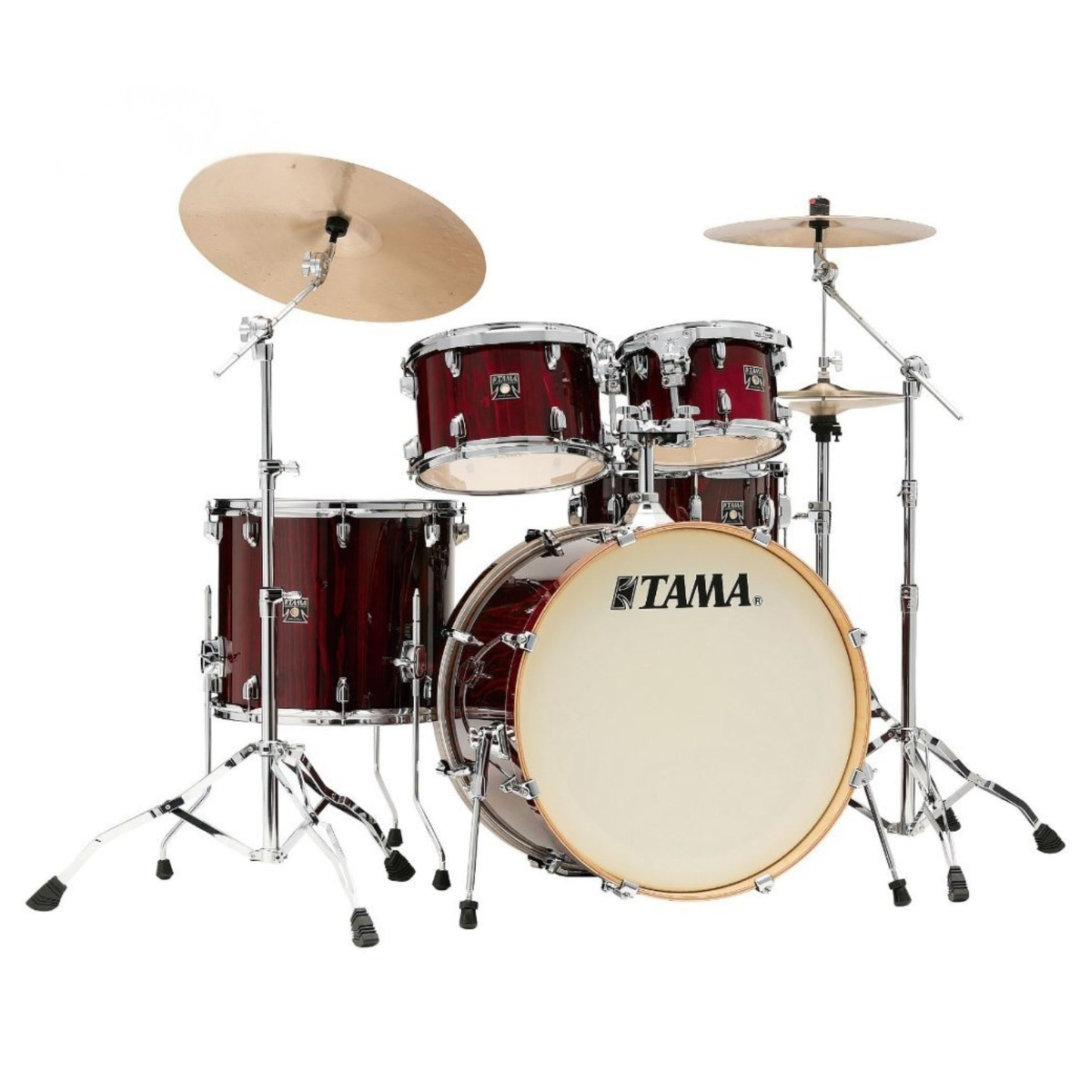 TAMA Superstar Classic Series 5-Piece Drum Set, Gloss Garnet Lacebark Pine