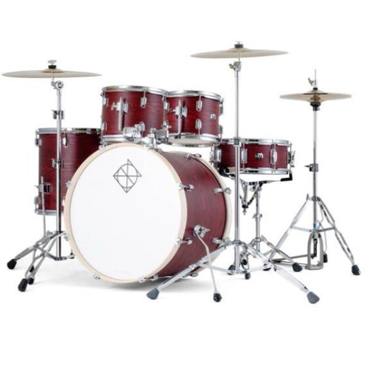 Dixon Spark Standard 5-pcs Acoustic Drum Kit, Oak Wrap